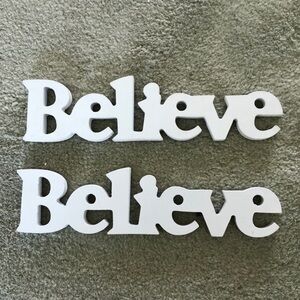 “BELIEVE” Wooden Wall Art/Accent